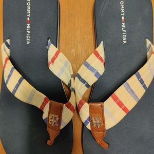 Tommy Hilfiger Flip Flips-Worn Once!